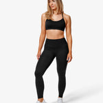 Essence Eda Sports Bra, Black Full Set.