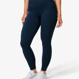 Essence Eda Leggings, Blue, From The Side.
