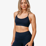 Essence Eda Sports Bra, Blue, From The Side.