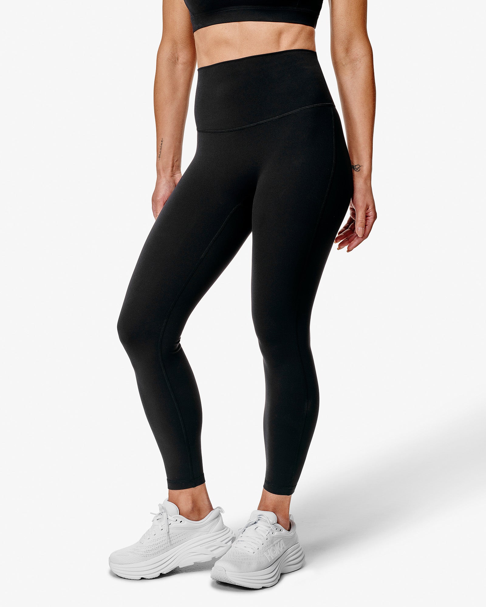 Supreme Ivy Leggings, Black, From The Side.