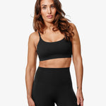 Supreme Ivy Sports Bra, Black, Front Side.