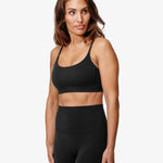Supreme Ivy Sports Bra, Black, From The Side.