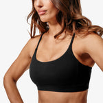 Supreme Ivy Sports Bra, Black, Close-Up.