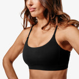 Supreme Ivy Sports Bra, Black, Close-Up.