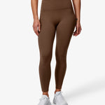 Essence Tess Leggings, Brown, Front Side. 
