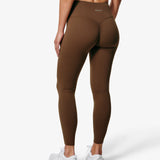 Essence Tess Leggings, Brown, Back Side.