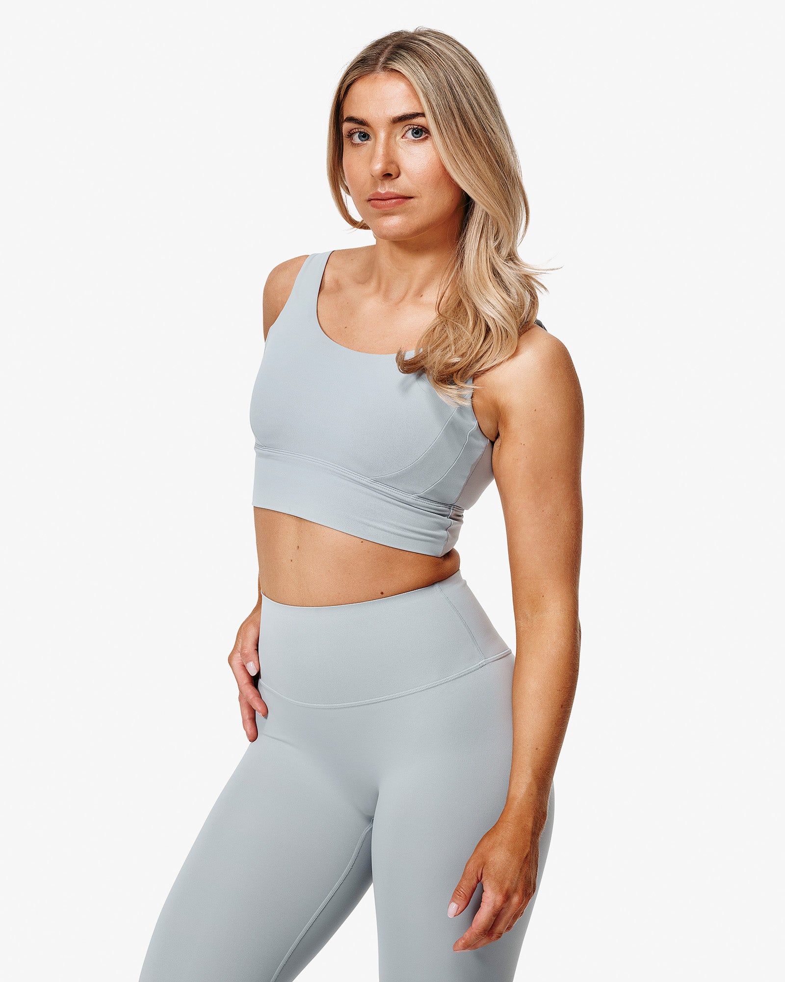 Hero Ace Sports Bra, Blue, From The Side.