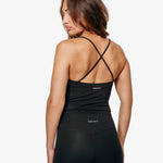 Lua Tank Top, Black, Back Side.