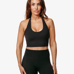 Hero Lea Sports Bra, Black, Front Side.